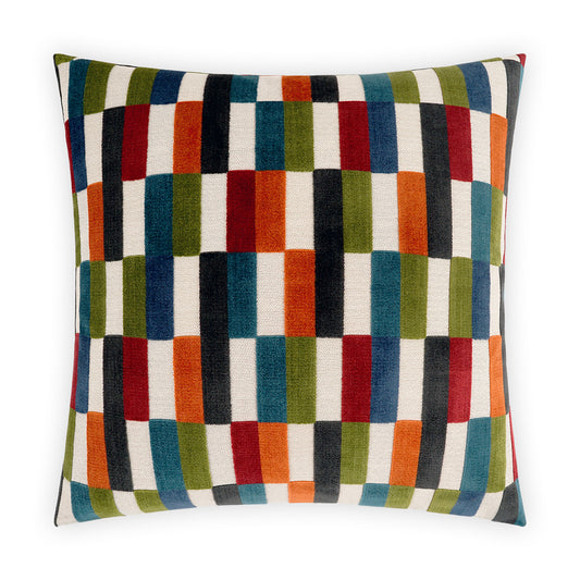 D.V. KAP HOME   24" x 24" Mod Pop Pillow - Jewel Modern, Geometric    - 3358-J-2424