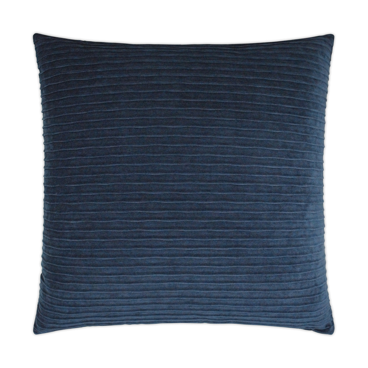 D.V. KAP HOME   24" x 24" Pleatte Pillow - Blue Solid    - 3359-B-2424