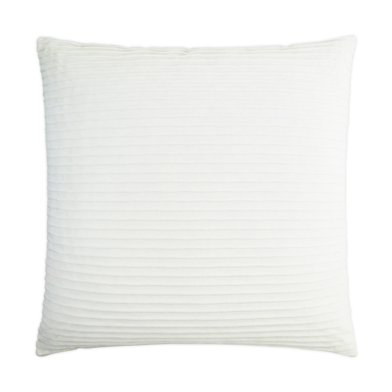 D.V. KAP HOME   24" x 24" Pleatte Pillow - Coconut Solid    - 3359-C-2424