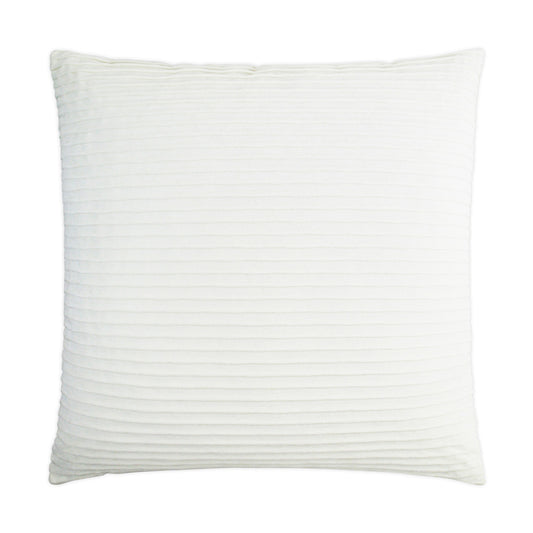 D.V. KAP HOME   24" x 24" Pleatte Pillow - Coconut Solid    - 3359-C-2424
