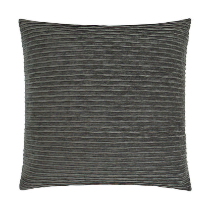 D.V. KAP HOME   24" x 24" Pleatte Pillow - Grey Solid    - 3359-G-2424