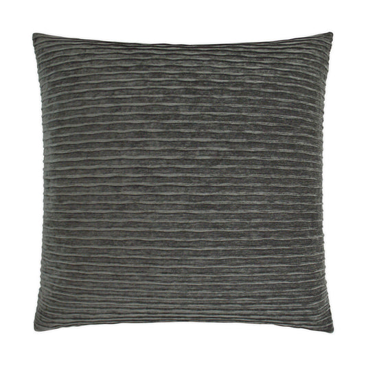 D.V. KAP HOME   24" x 24" Pleatte Pillow - Grey Solid    - 3359-G-2424