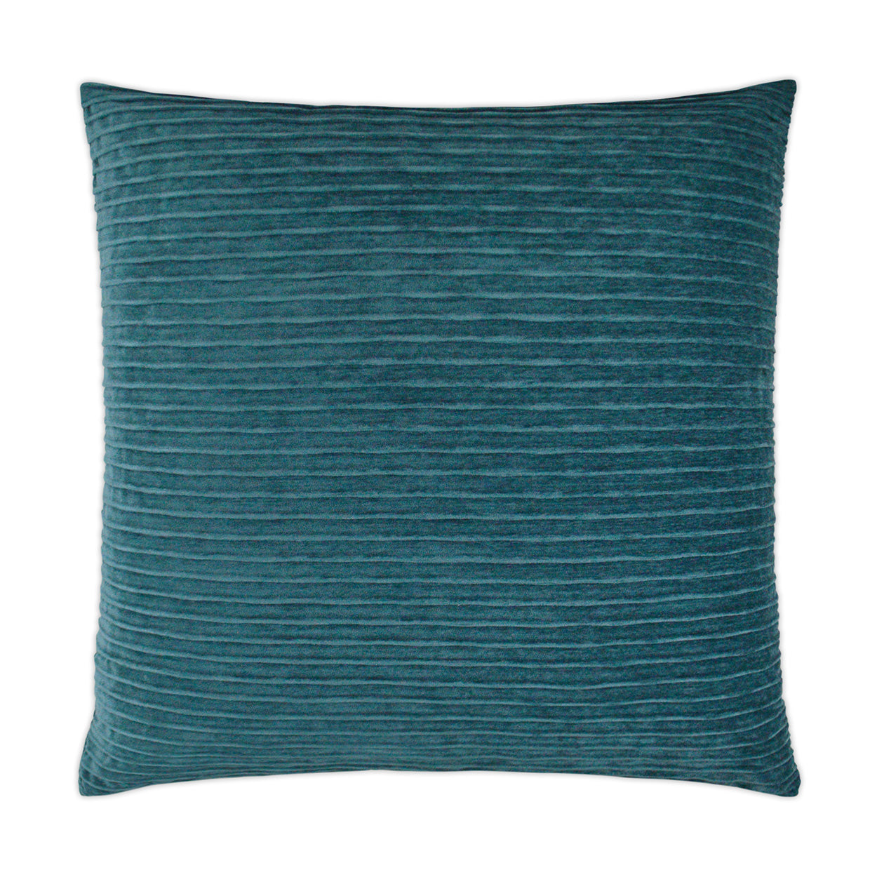 D.V. KAP HOME   24" x 24" Pleatte Pillow - Peacock Solid    - 3359-P-2424