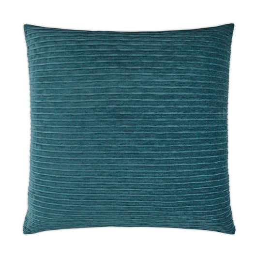 D.V. KAP HOME   24" x 24" Pleatte Pillow - Peacock Solid    - 3359-P-2424