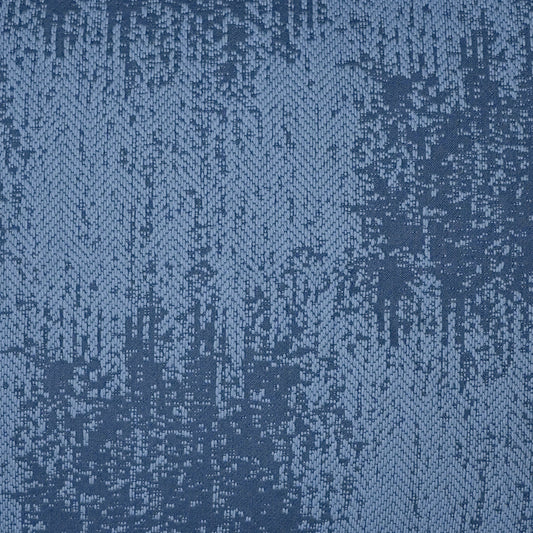 Blue fabric swatch with smooth matte finish; solid indigo shade, versatile for apparel or crafts.