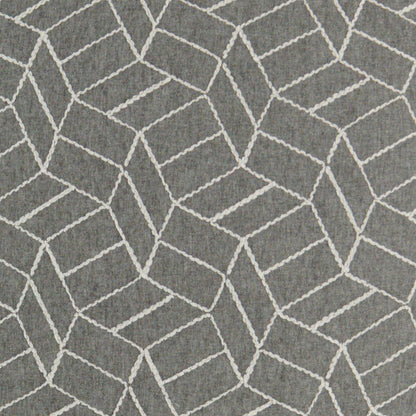 D.V. KAP HOME   24" x 24" Caramba Pillow - Graphite Modern, Geometric    - 3361-G-2424