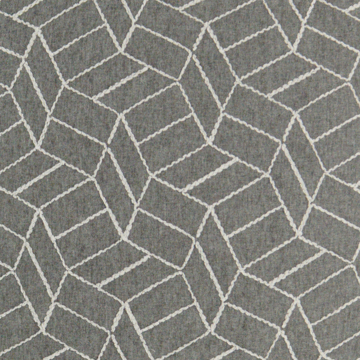 D.V. KAP HOME 3361-G-YARD Caramba Fabric - Graphite Modern, Geometric  Grey   - Caramba
