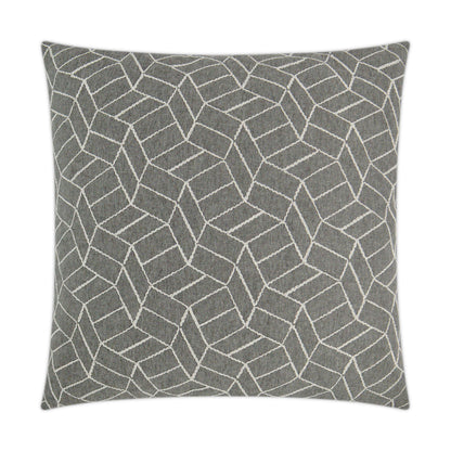 D.V. KAP HOME   24" x 24" Caramba Pillow - Graphite Modern, Geometric    - 3361-G-2424