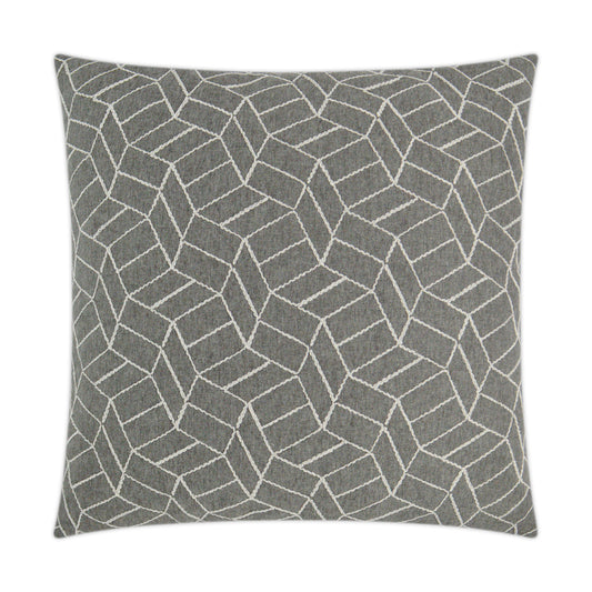 D.V. KAP HOME   24" x 24" Caramba Pillow - Graphite Modern, Geometric    - 3361-G-2424