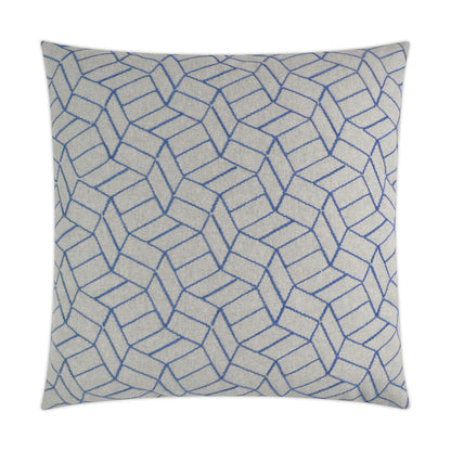 D.V. KAP HOME   24" x 24" Caramba Pillow - Sapphire Modern, Geometric    - 3361-S-2424