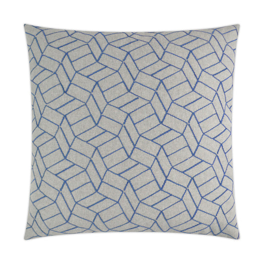 D.V. KAP HOME   24" x 24" Caramba Pillow - Sapphire Modern, Geometric    - 3361-S-2424