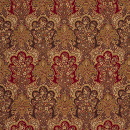 SCHUMACHER  CHROMA NEW CASTLE PAISLEY PATTERN WOVENS,HIGH PERFORMANCE PATTERN WOVENS,HIGH PERFORMANCE CRANBERRY   - 3362013