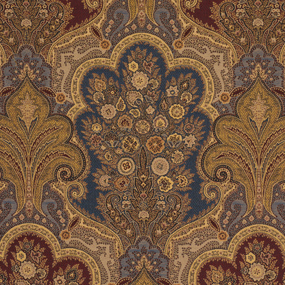 SCHUMACHER  CHROMA NEW CASTLE PAISLEY PATTERN WOVENS,HIGH PERFORMANCE PATTERN WOVENS,HIGH PERFORMANCE INDIGO   - 3362044