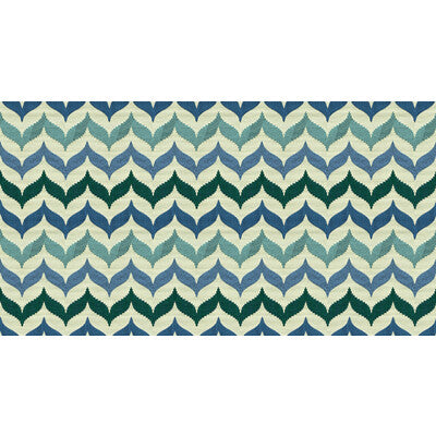 KRAVET CONTRACT WEAVE FLAMESTITCH BLUE,TEAL,BEIGE   - 33640.516.0