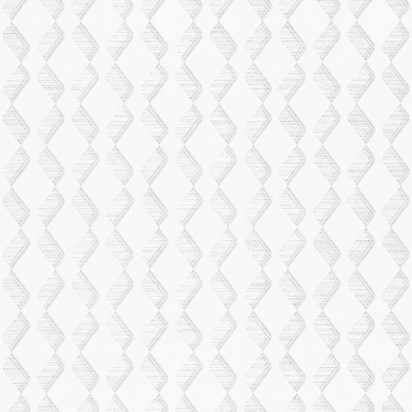 Galerie Wallcoverings Serene Zigzag Galerie Wallcoverings  White   - 33651