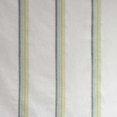 KRAVET COUTURE EMBROIDERY STRIPES WHITE,GREEN,TEAL   - 33743.335.0