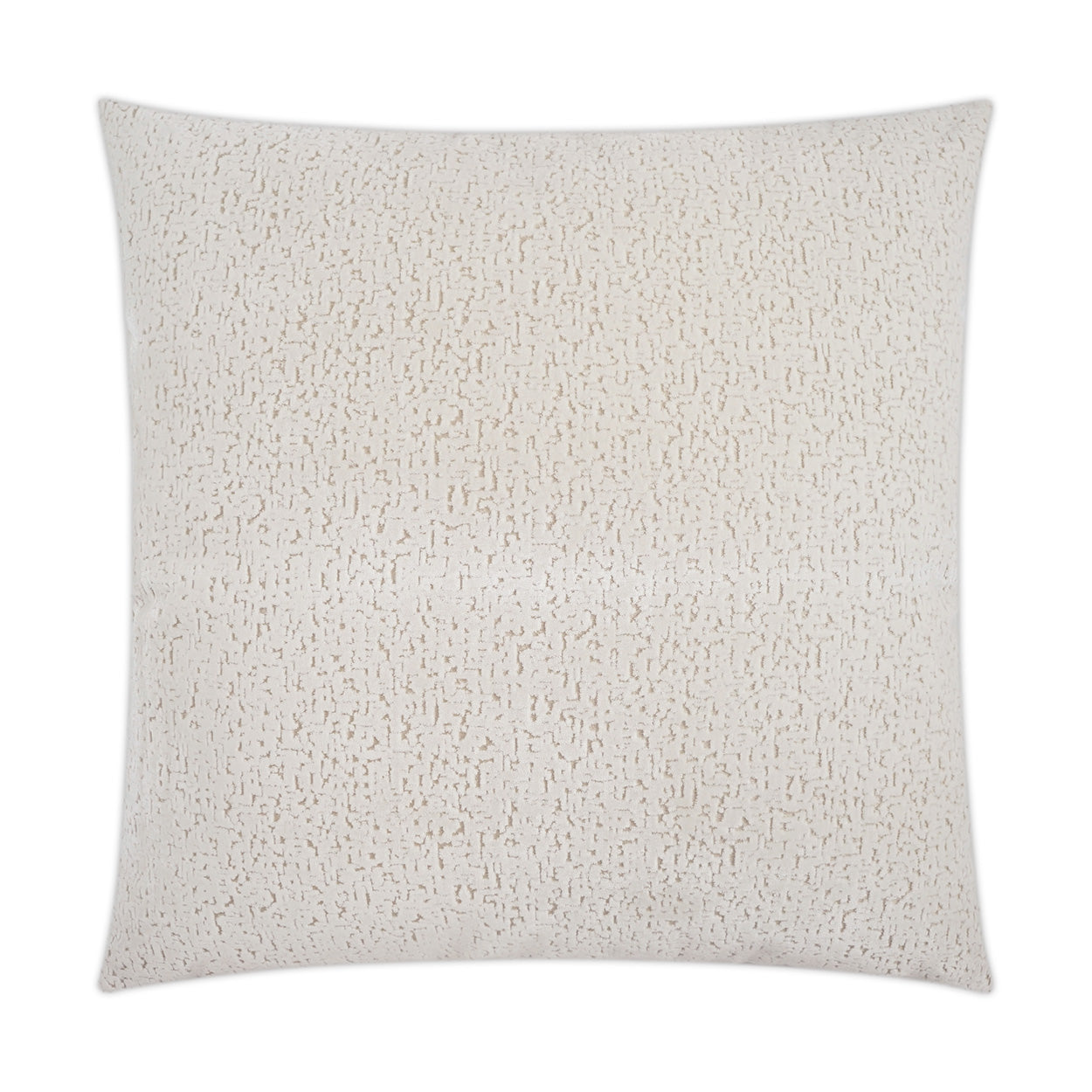 Beige square throw pillow with creamy textured boucle pattern, a cozy decorative cushion for sofa.