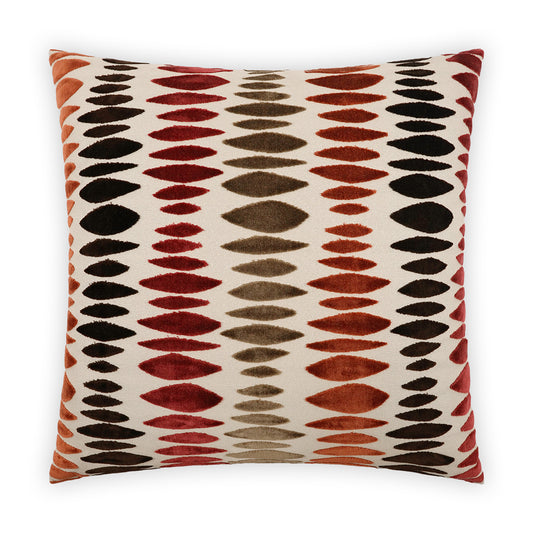 D.V. KAP HOME   24" x 24" Prospero Pillow - Berry Transitional, Abstract    - 3378-B-2424