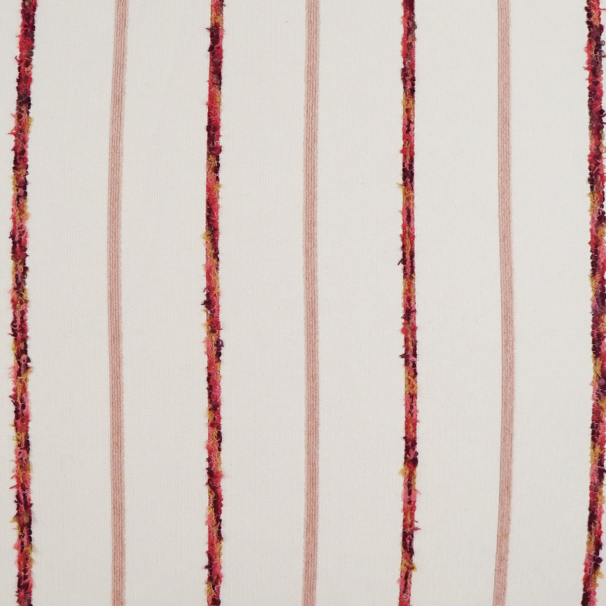 D.V. KAP HOME 3379-F-YARD Azaria Fabric - Fiesta Farmhouse, Textured, Transitional, Global, Stripes  Blush   - Azaria