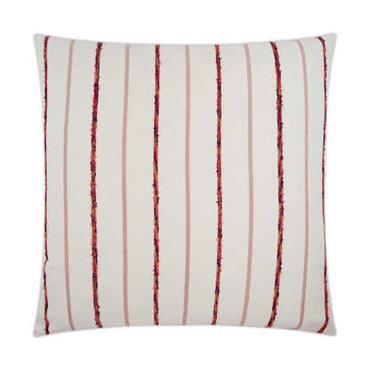 D.V. KAP HOME   24" x 24" Azaria Pillow - Fiesta Farmhouse, Textured, Transitional, Global, Stripes    - 3379-F-2424