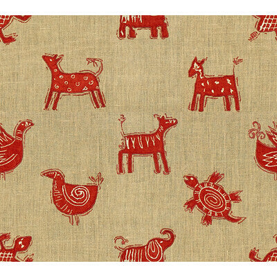 KRAVET DESIGN EMBROIDERY NOVELTY BEIGE,ORANGE,RUST   - 33791.1612.0