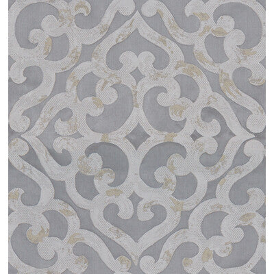 KRAVET DESIGN  LATTICE/SCROLLWORK GREY,SILVER,   - 33799.1121.0