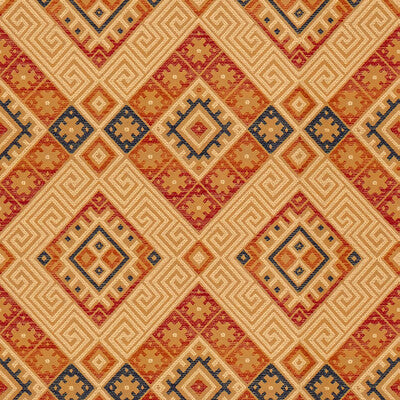 KRAVET DESIGN  GLOBAL BEIGE,RED,RUST   - 33813.916.0