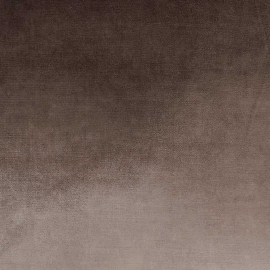 Brown gradient fabric swatch with soft velvety texture, dark chocolate to tan hues.