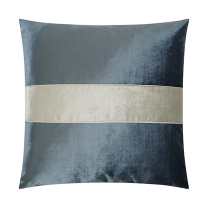 D.V. KAP HOME   24" x 24" Iridescence Band Pillow - Baltic Band / Ribbon    - 3384-B-2424