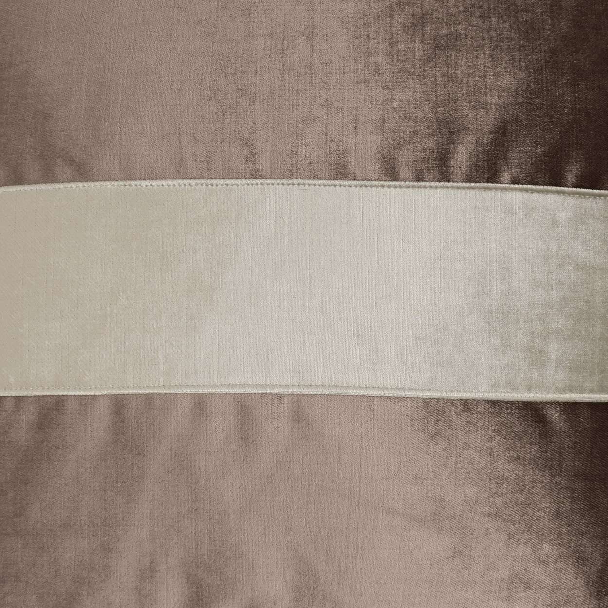 D.V. KAP HOME   24" x 24" Iridescence Band Pillow - Latte Band / Ribbon    - 3384-L-2424