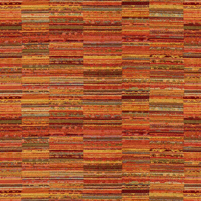 KRAVET CONTRACT  STRIPES BURGUNDY,ORANGE,GOLD   - 33867.912.0