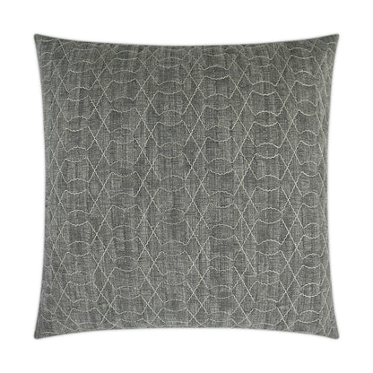 D.V. KAP HOME   24" x 24" Shipka Pillow - Chrome Geometric    - 3387-C-2424