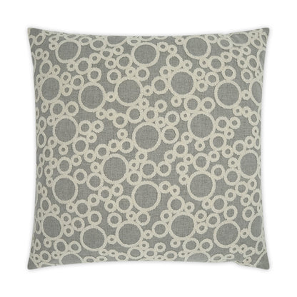 D.V. KAP HOME   24" x 24" Bubbles Pillow Textured, Circular - Dots    - 3388-2424