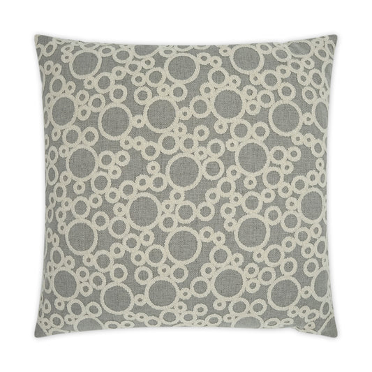 D.V. KAP HOME   24" x 24" Bubbles Pillow Textured, Circular - Dots    - 3388-2424