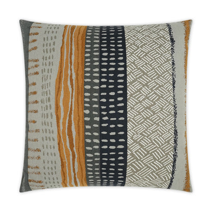 D.V. KAP HOME   24" x 24" Tracks Pillow Western Chic, Abstract, Global    - 3393-2424