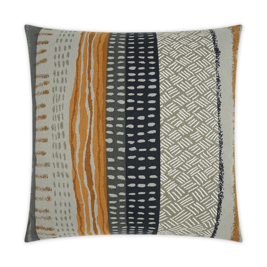 D.V. KAP HOME   24" x 24" Tracks Pillow Western Chic, Abstract, Global    - 3393-2424