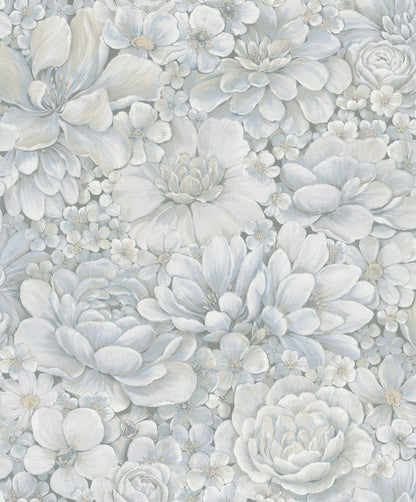 GALERIE WALLCOVERINGS Eden    Silver - Grey   - EN3395314