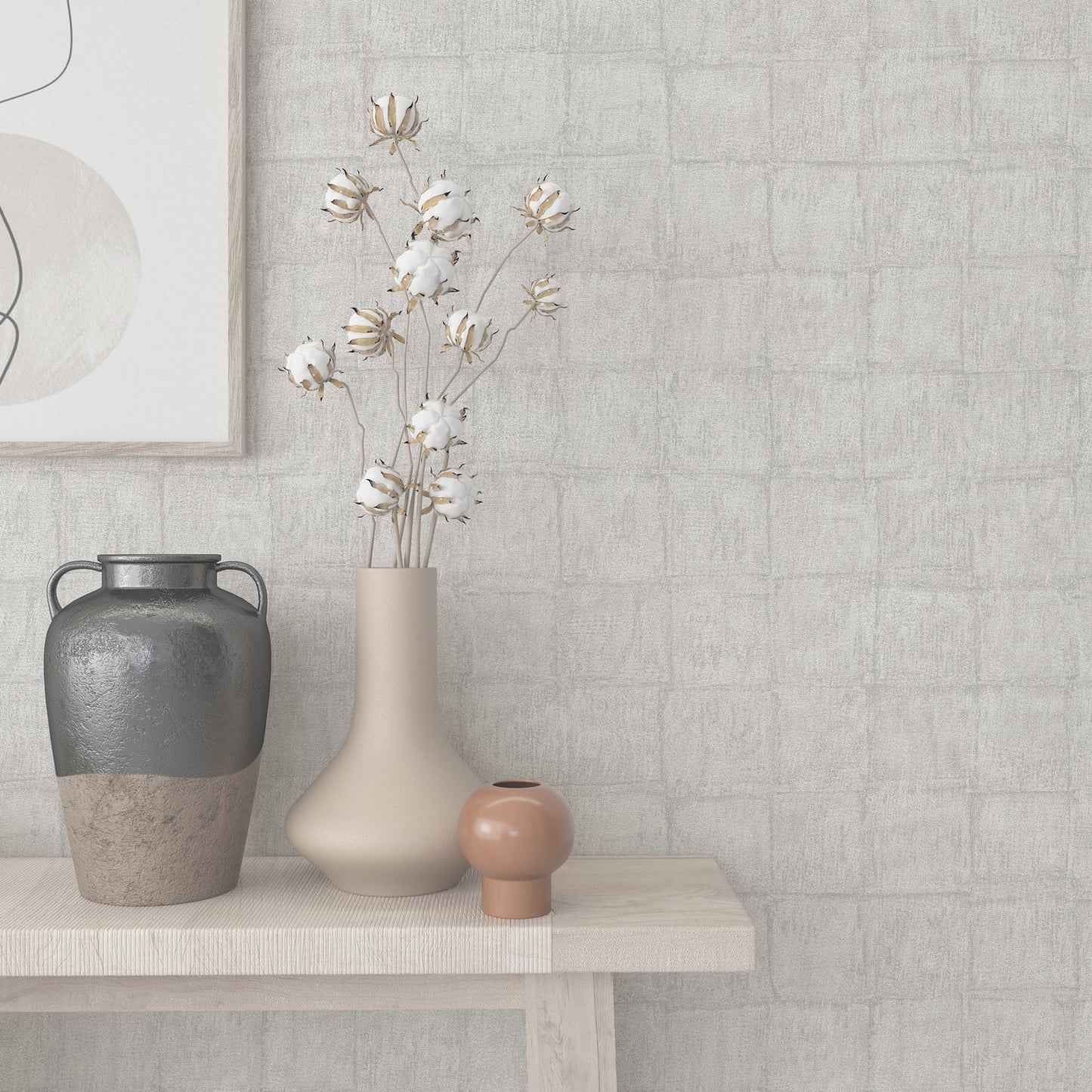 GALERIE WALLCOVERINGS Eden    Silver - Grey   - EN3396814