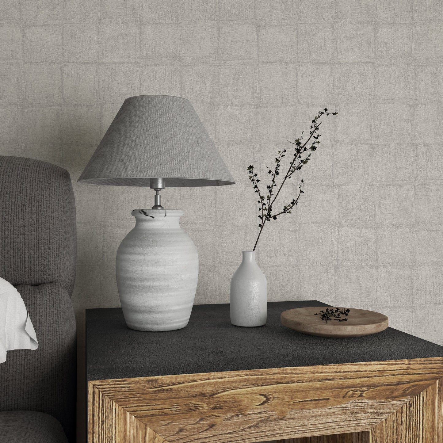 GALERIE WALLCOVERINGS Eden    Silver - Grey   - EN3396814