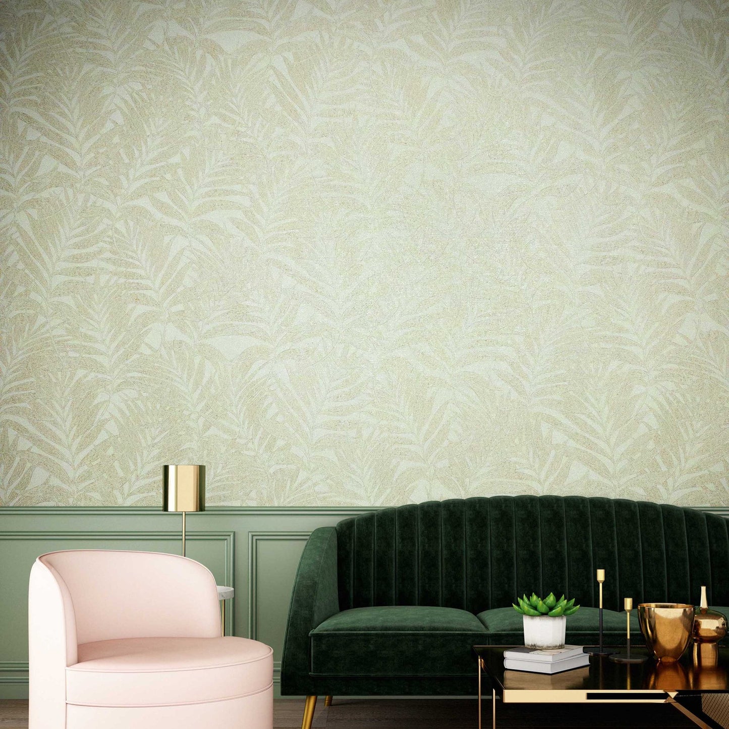 GALERIE WALLCOVERINGS Hotel    Green   - 34003