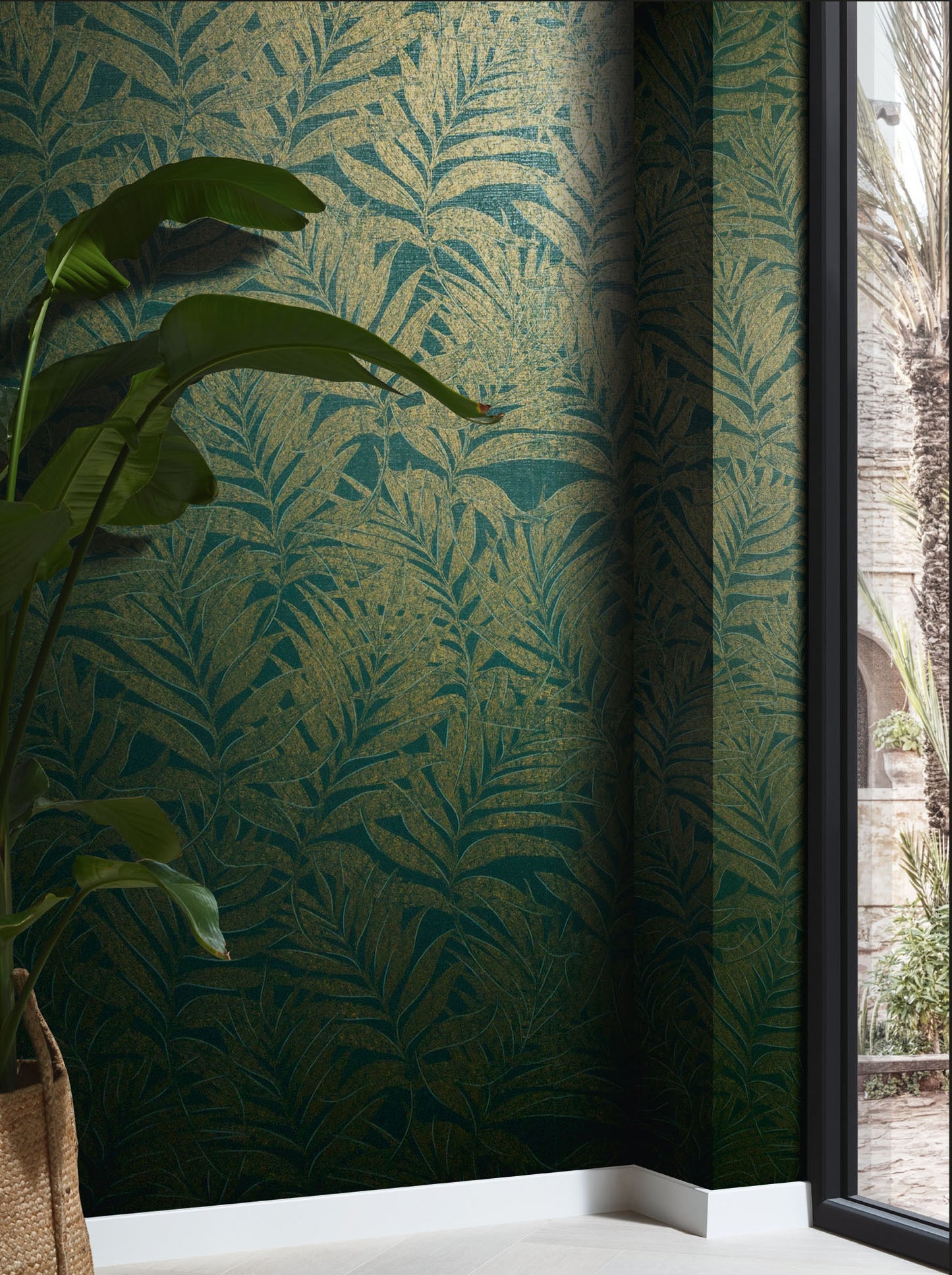 GALERIE WALLCOVERINGS Hotel    Green   - 34007