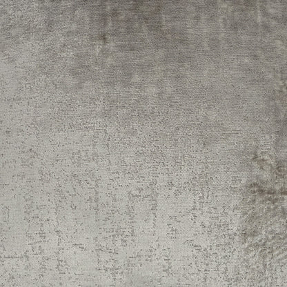 Grey ash solid pillow fabric close-up; plush textured pile visible on a 24x24 pillow.