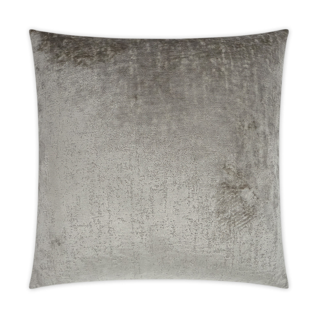 Ash solid square throw pillow, 24x24 inches, decorative accent.