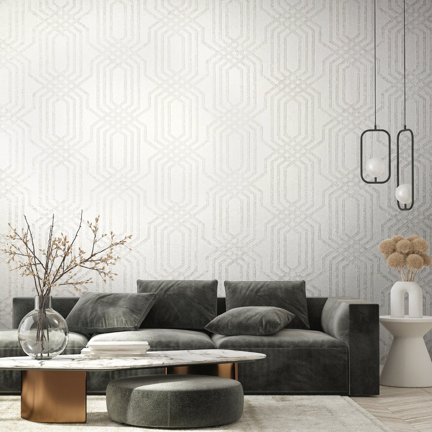 GALERIE WALLCOVERINGS Hotel    White   - 34041