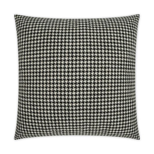 D.V. KAP HOME   24" x 24" Houndstooth Pillow Traditional    - 3405-2424