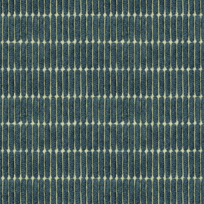 KRAVET COUTURE CHENILLE STRIPES INDIGO,IVORY,   - 34106.51.0