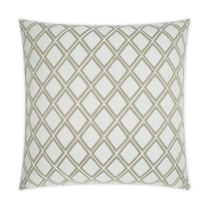 D.V. KAP HOME   24" x 24" Enhancer Pillow Embroidery, Farmhouse, Geometric    - 3411-2424