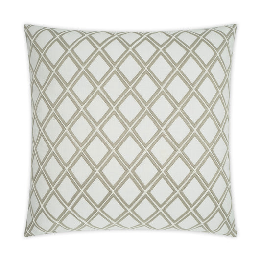 D.V. KAP HOME   24" x 24" Enhancer Pillow Embroidery, Farmhouse, Geometric    - 3411-2424