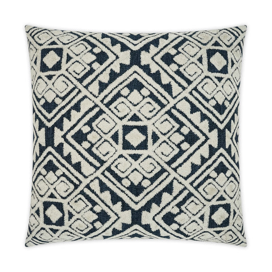 D.V. KAP HOME   24" x 24" Dolce Pillow - Blue Global    - 3412-B-2424
