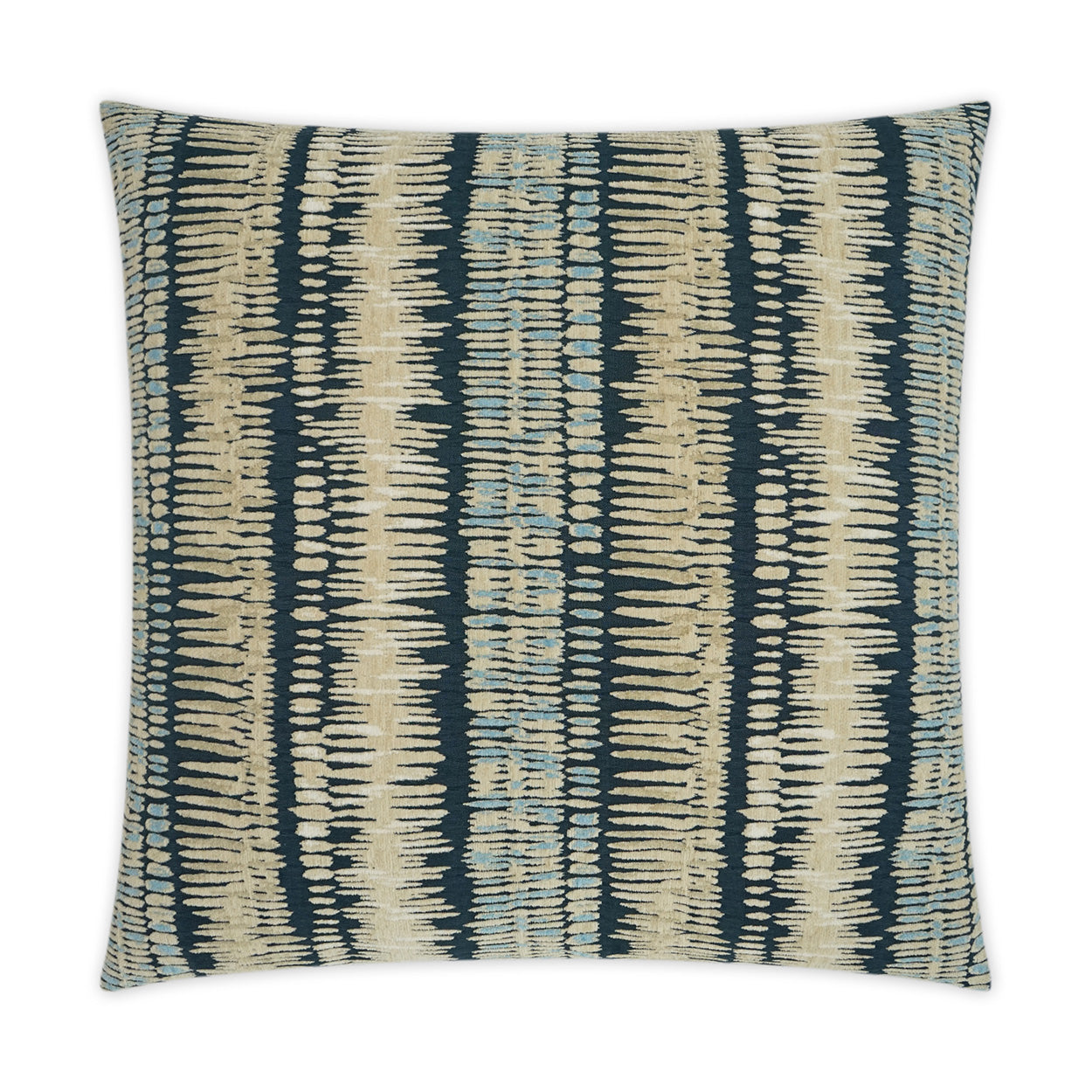 D.V. KAP HOME   24" x 24" Zorro Pillow - Indigo Abstract, Global    - 3414-I-2424